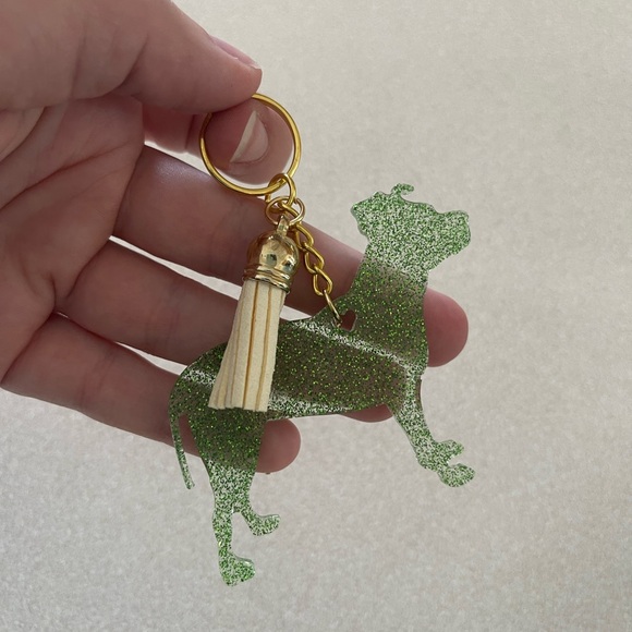 **SPECIAL DEAL** Handmade Pitbull Keychain -Please read description - Picture 2 of 3